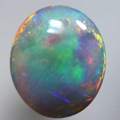 SOLID SEMI BLACK OPAL Blend of orange and green, red and blue